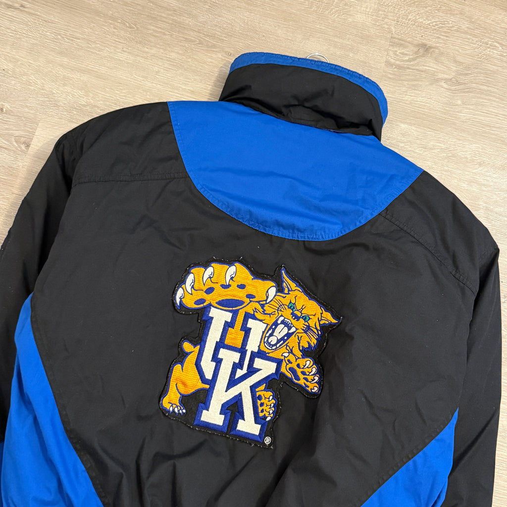 90s Kentucky Wildcats Puffer Jacket Large