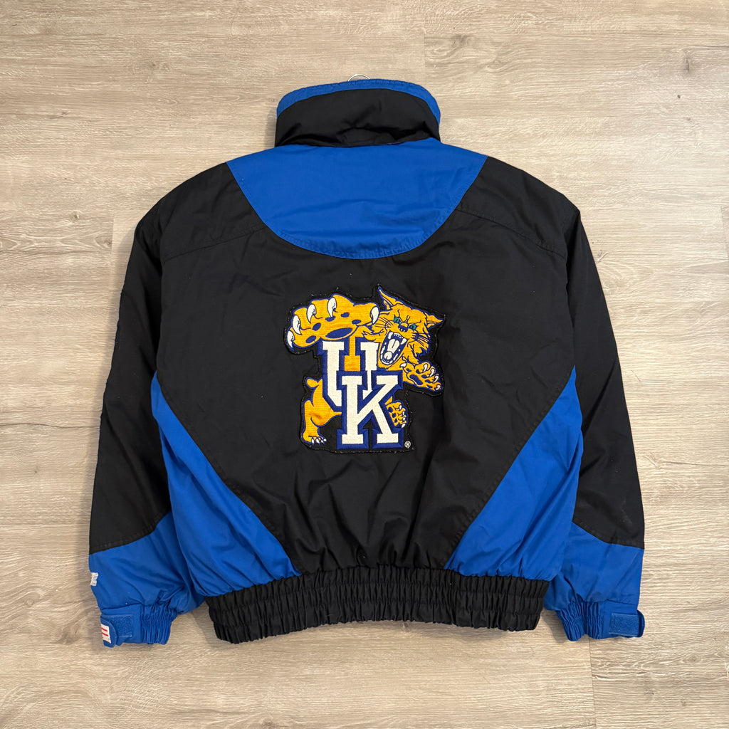 90s Kentucky Wildcats Puffer Jacket Large