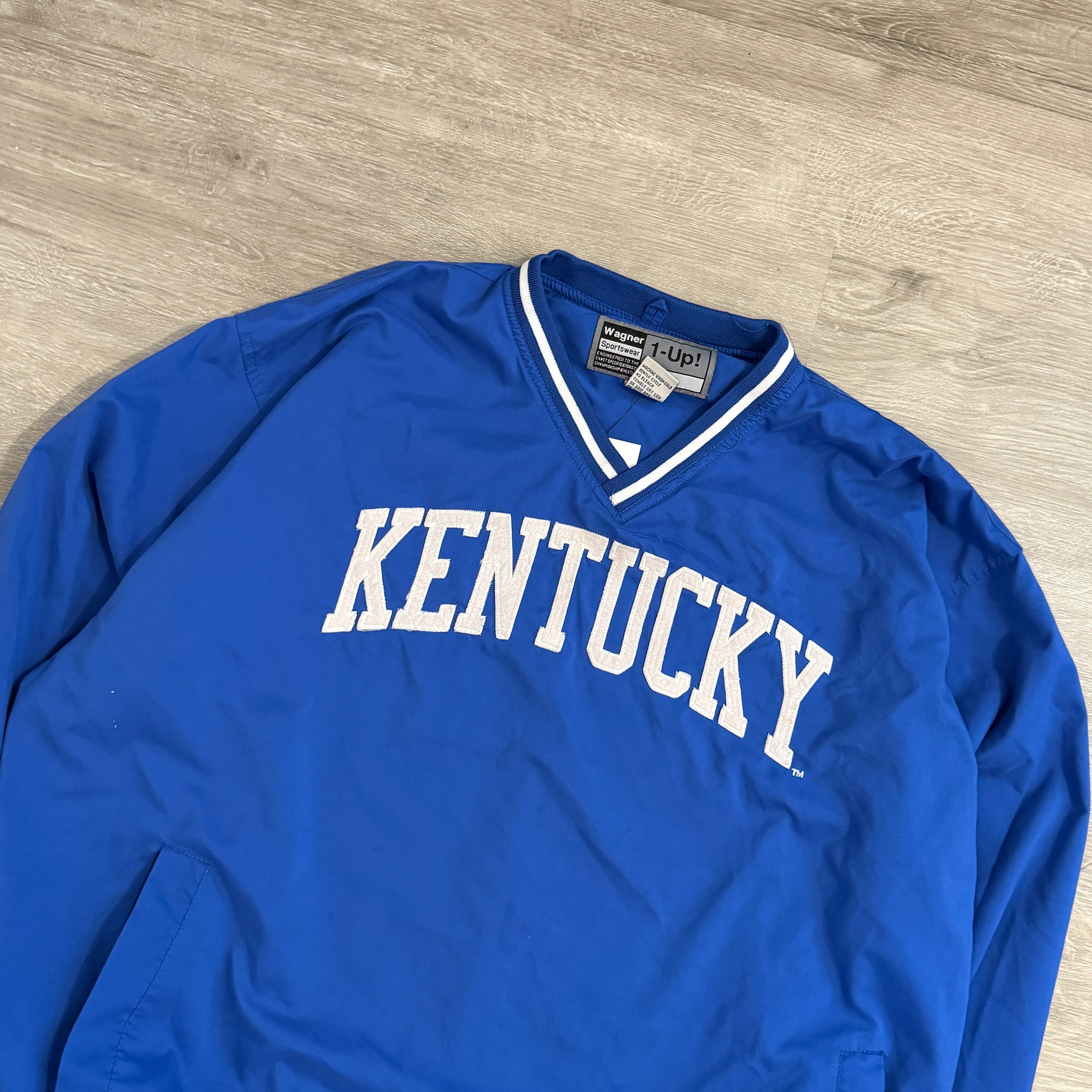 90s Kentucky Wildcats Pullover Jacket Large