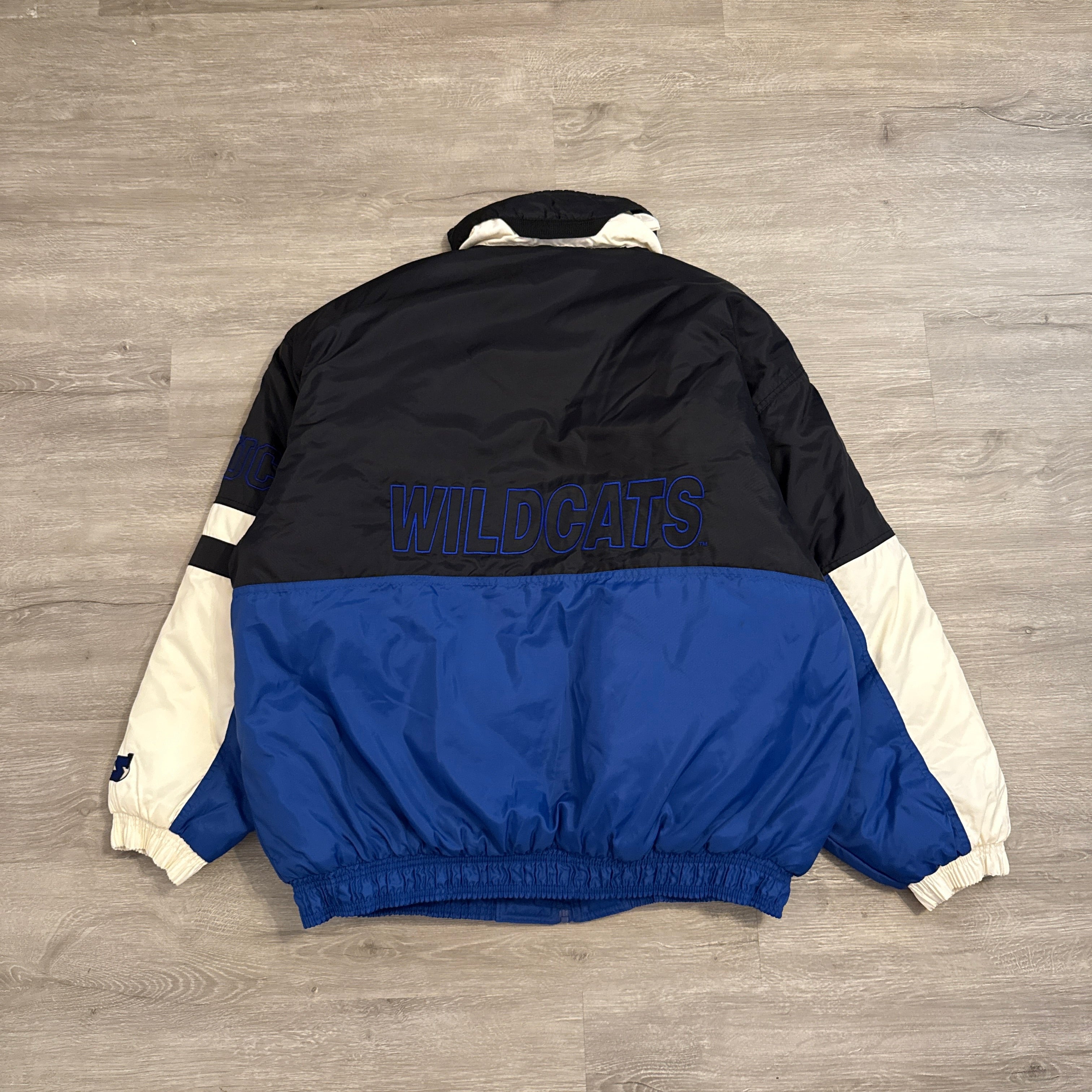 90s Kentucky Wildcats Starter Puffer Jacket XL