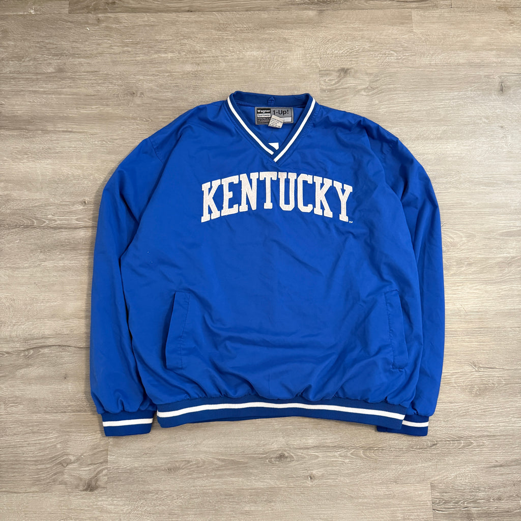 90s Kentucky Wildcats Pullover Jacket Large