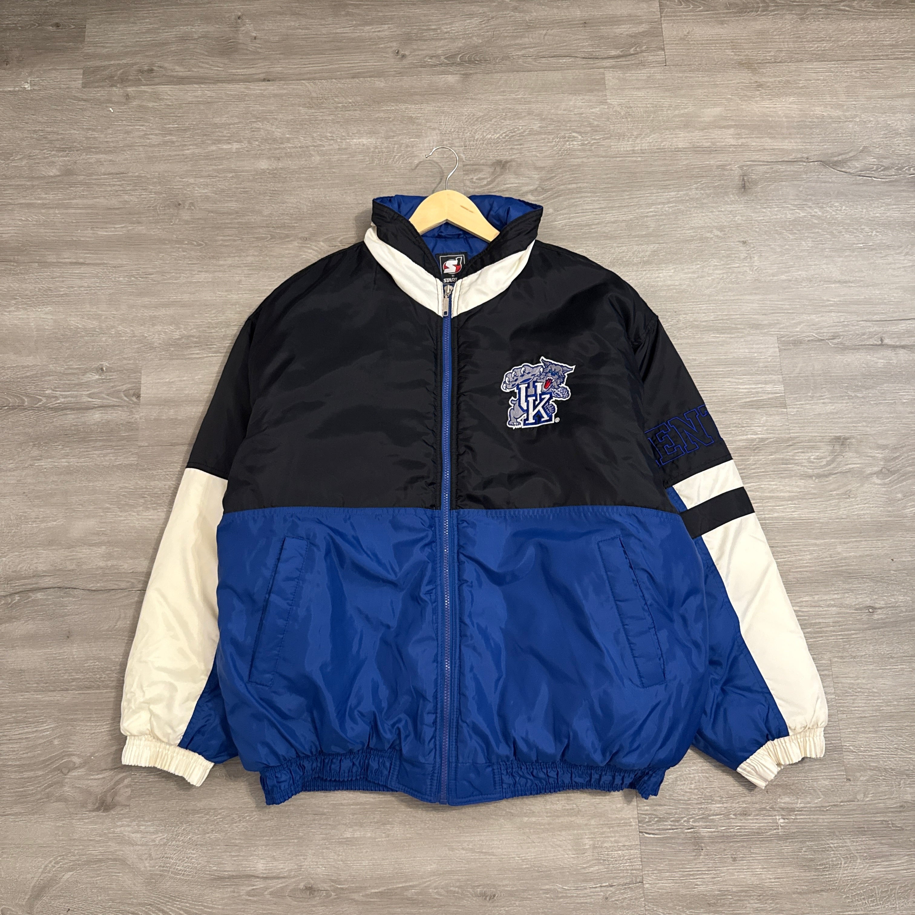 90s Kentucky Wildcats Starter Puffer Jacket XL